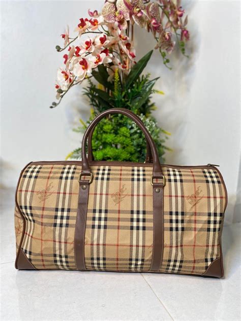 burberry boston bag vintage|Burberry holdall bag.